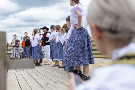 Wiślański Wygón Łowiec - występ Zespołu Regionalnego "Mała Wisła"